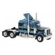 1973 Peterbilt 359 Sleeper-Cab Tractor - Assembled -- 2-Tone Blue, HO, Brekina Automodelle 85718