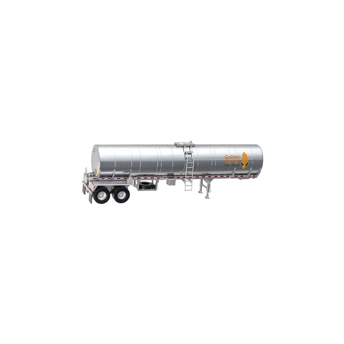 Food Grade Tank Trailer - Assembled -- Golden Kernel Corn Syrup, HO, Walthers SceneMaster 12354