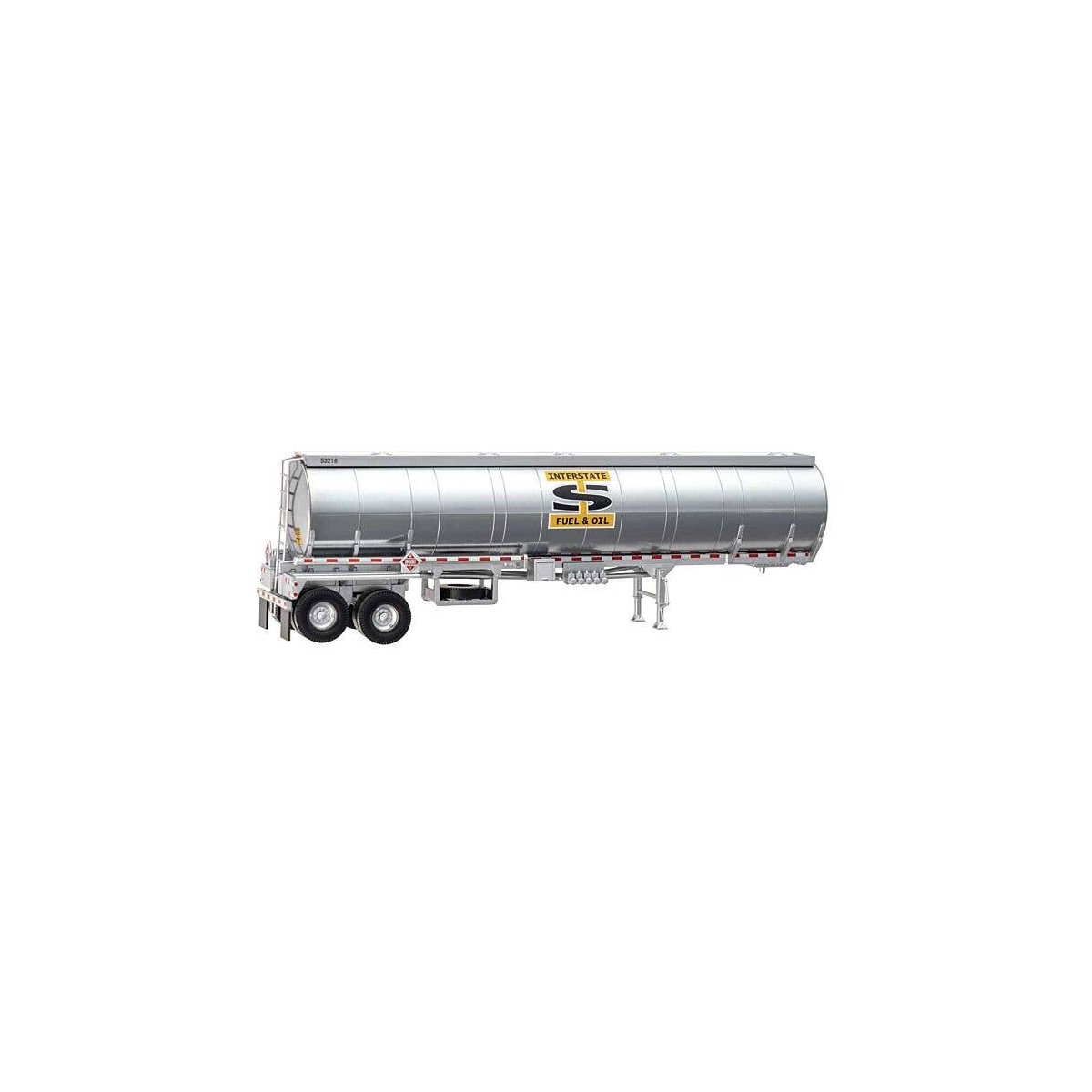 Petroleum Tank Trailer - Assembled -- Interstate Fuel & Oil, HO, Walthers SceneMaster 12357
