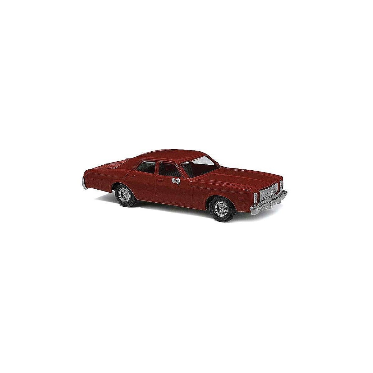 1976 Plymouth Fury Sedan - Assembled -- Maroon, HO, Busch Gmbh & Co Kg 89121