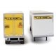 53′ Stoughton Trailer 2-Pack - Assembled -- J.B. Hunt (white, yellow, black), HO, Walthers SceneMaster 2462