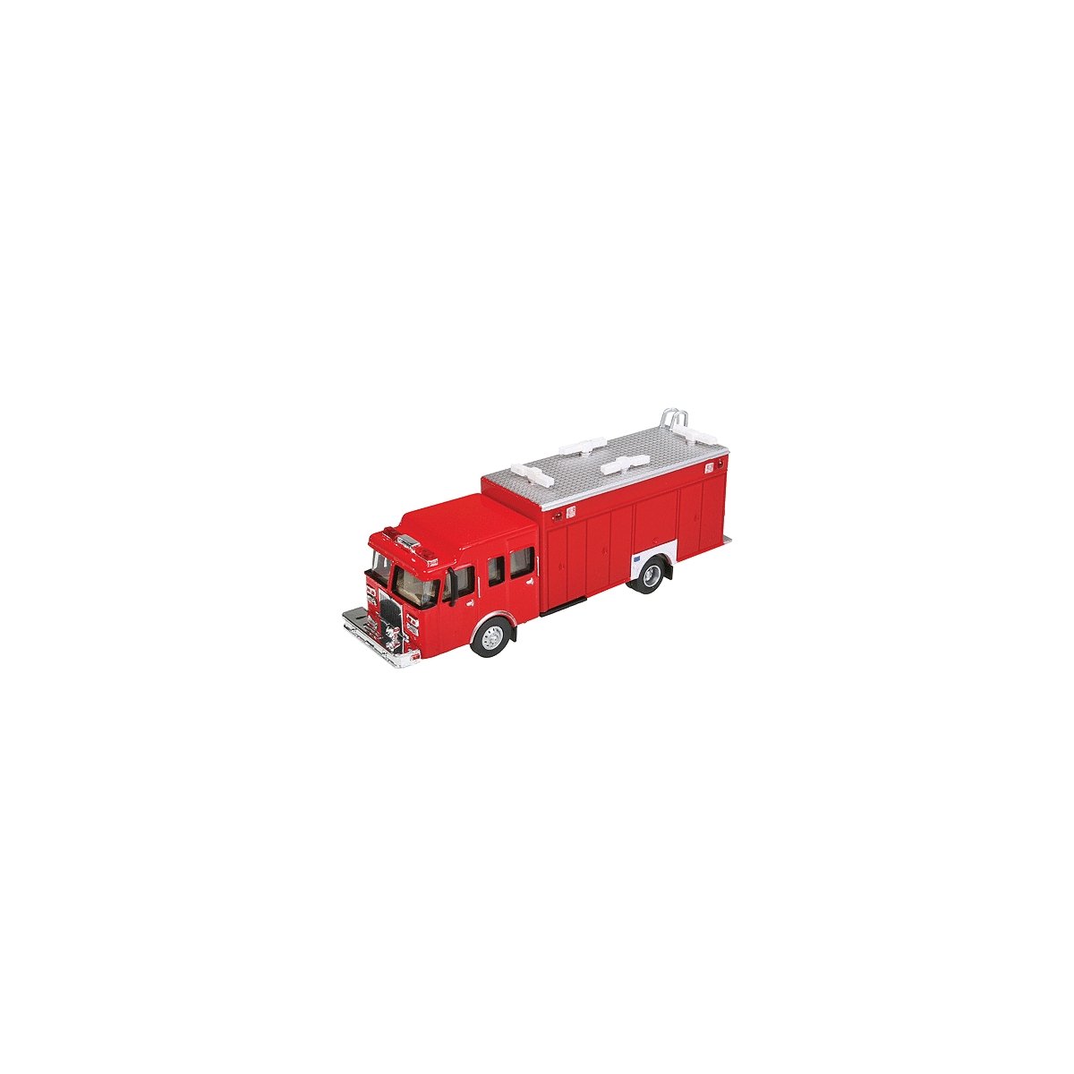 Hazardous Materials Fire Truck - Assembled -- Red, HO, Walthers SceneMaster 13802