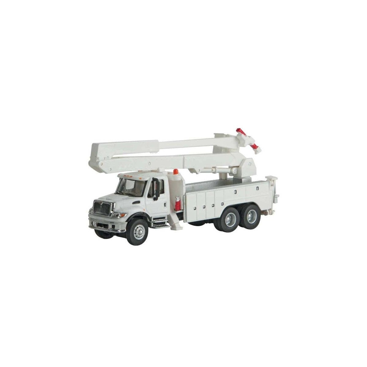 International(R) 7600 Utility Truck with Bucket Lift - Assembled -- White (Includes Utility, HO, Walthers SceneMaster 11754