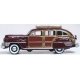 1942 Chrysler Town and Country Station Wagon - Assembled -- Regal Maroon Woody, HO, Oxford Diecast 87CB42001