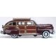 1942 Chrysler Town and Country Station Wagon - Assembled -- Regal Maroon Woody, HO, Oxford Diecast 87CB42001