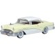 1955 Buick Century - Assembled -- Dover White, Condor Yellow, HO, Oxford Diecast 87BC55008