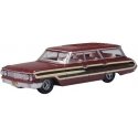 1964 Ford Country Sedan Station Wagon - Assembled -- Vintage Burgundy (Wood Panel), HO, Oxford Diecast 87FC64003