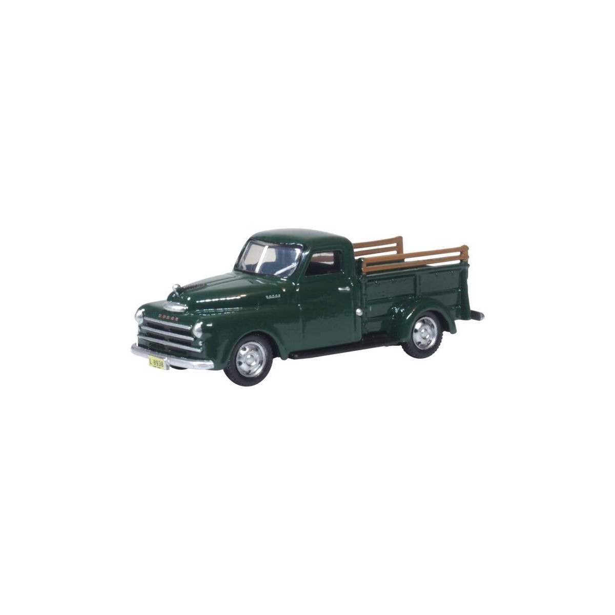 1948 Dodge B-1B Pickup Truck - Assembled -- Dark Green, HO, Oxford Diecast 87DP48002