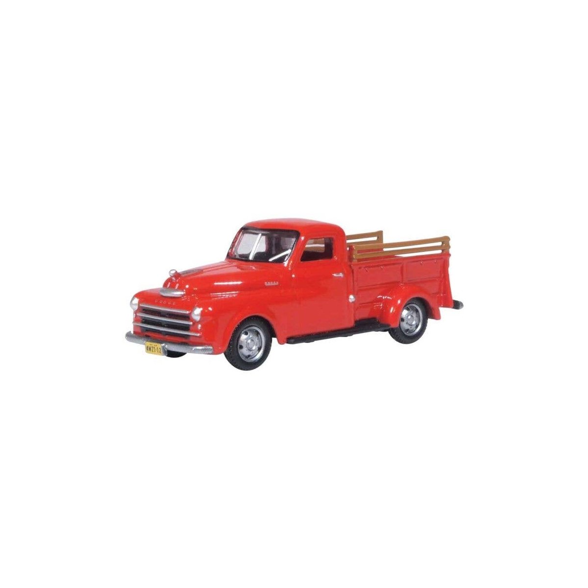 1948 Dodge B-1B Pickup Truck - Assembled -- Red, HO, Oxford Diecast 87DP48001