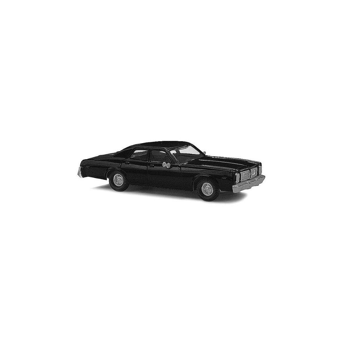 1976 Dodge Monaco Sedan - Assembled -- Black, HO, Busch Gmbh & Co Kg 89120