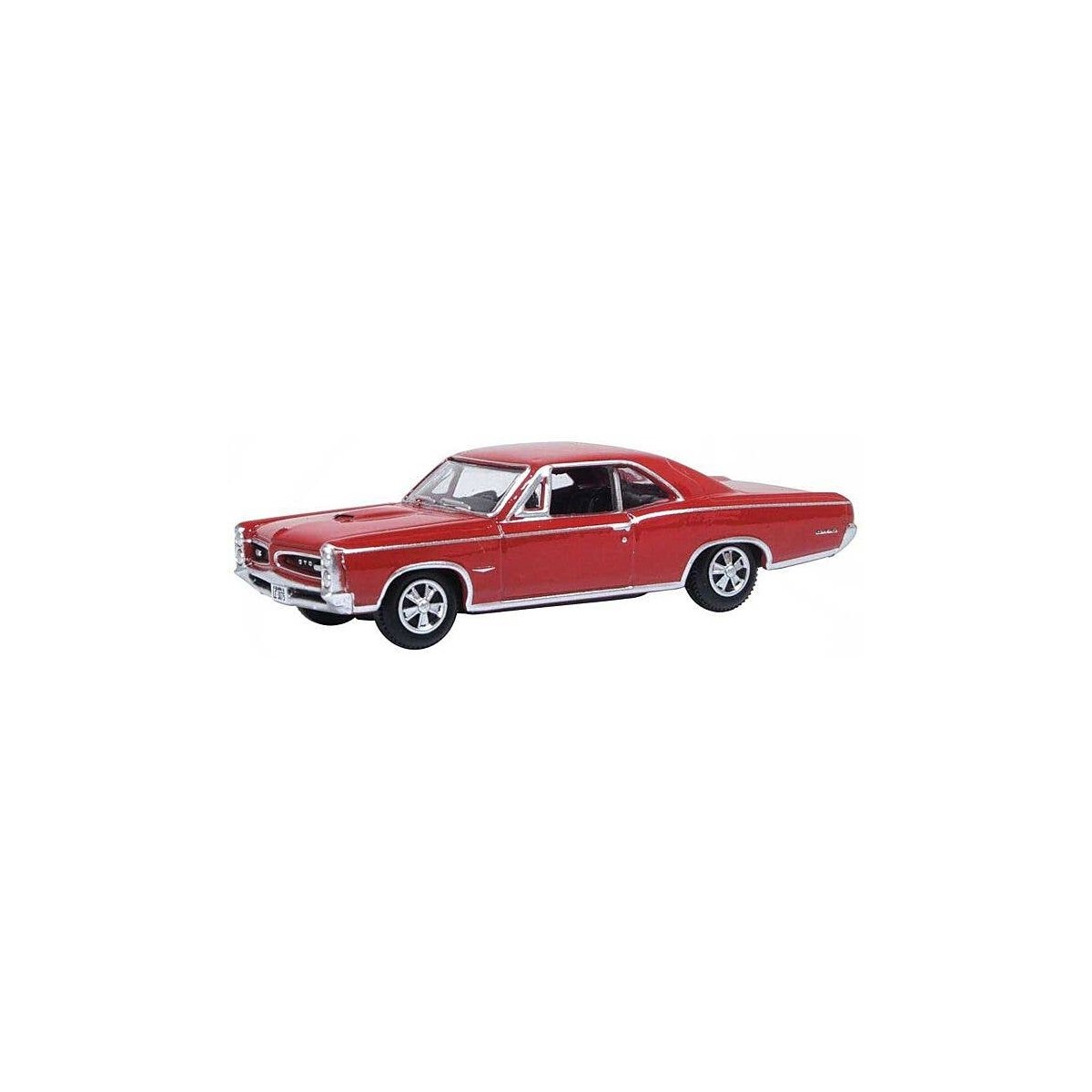 1966 Pontiac GTO - Assembled -- Montero Red, HO, Oxford Diecast 87PG66002