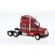 1984 Kenworth T600 Sleeper-Cab Tractor Only - Assembled -- Red, Brown, HO, Brekina Automodelle 85935