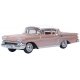 1958 Chevrolet Impala Sport Coupe - Assembled -- Metallic Cay Coral, Snowcrest White, HO, Oxford Diecast 87CIS58001