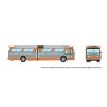 1959-1986 GM New Look/Fishbowl Bus - Deluxe Lighted - Assembled -- Miami-Dade 109 (silver, or, HO, Rapido Trains Inc 753143