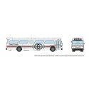 Mid-1960s - 1980s Suburban New Look Bus - Lighted - Assembled -- Gray Coach 1414 (white, gray, HO, Rapido Trains Inc 753116