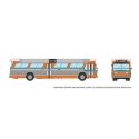 1959-1986 GM New Look/Fishbowl Bus - Deluxe Lighted - Assembled -- Miami-Dade 144 (silver, or, HO, Rapido Trains Inc 753144