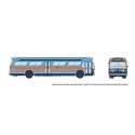 1959-1986 GM New Look/Fishbowl Bus - Deluxe Lighted - Assembled -- Long Island MSBA 684 (blue, HO, Rapido Trains Inc 753155