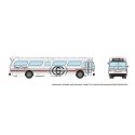 Mid-1960s - 1980s Suburban New Look Bus - Lighted - Assembled -- Gray Coach 1418 (white, gray, HO, Rapido Trains Inc 753117