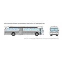 1959-1986 GM New Look/Fishbowl Bus - Deluxe Lighted - Assembled -- Painted, Unlettered (Trans, HO, Rapido Trains Inc 751037