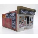Cast-Hydrocal Kit -- Lindsey′s Grocery, HO, Downtown Deco 1069
