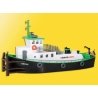 Modern Push/Pull Tugboat -- 7-1/4 x 2-1/2 x 3-13/16′ 18.2 x 6.2 x 9.5cm, HO, Kibri 38520
