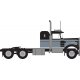 1970s Kenworth W900 Seminole Tractor w/36′ Sleeper Cab - Assembled -- Black, Gray, N, Trainworx Inc 49031