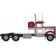 1970s Kenworth W900 Seminole Tractor w/36′ Sleeper Cab - Assembled -- Red, White, N, Trainworx Inc 49032