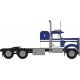 1970s Kenworth W900 Seminole Tractor w/36′ Sleeper Cab - Assembled -- Blue, White, N, Trainworx Inc 49034