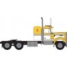 1970s Kenworth W900 Seminole Tractor w/36′ Sleeper Cab - Assembled -- Yellow, White, N, Trainworx Inc 49036