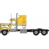 1970s Kenworth W900 Seminole Tractor w/60′ VIT Aerodyne Sleeper Cab- Assemb -- Yellow, White, N, Trainworx Inc 49046