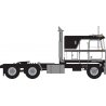 1970s Kenworth K100 Potomac Tractor w/VIT Flat-Top Sleeper Cab - Assembled -- Black, White, N, Trainworx Inc 41055