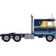 1970s Kenworth K100 Potomac Tractor w/VIT Flat-Top Sleeper Cab - Assembled -- Blue, Yellow, N, Trainworx Inc 41056