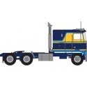 1970s Kenworth K100 Potomac Tractor w/VIT Flat-Top Sleeper Cab - Assembled -- Blue, Yellow, N, Trainworx Inc 41056