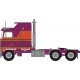 1970s Kenworth K100 Salem Tractor w/Aerodyne Sleeper Cab - Assembled -- Burgundy, Orange, N, Trainworx Inc 41063