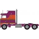 1970s Kenworth K100 Salem Tractor w/Aerodyne Sleeper Cab - Assembled -- Burgundy, Orange, N, Trainworx Inc 41063