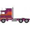 1970s Kenworth K100 Salem Tractor w/Aerodyne Sleeper Cab - Assembled -- Burgundy, Orange, N, Trainworx Inc 41063
