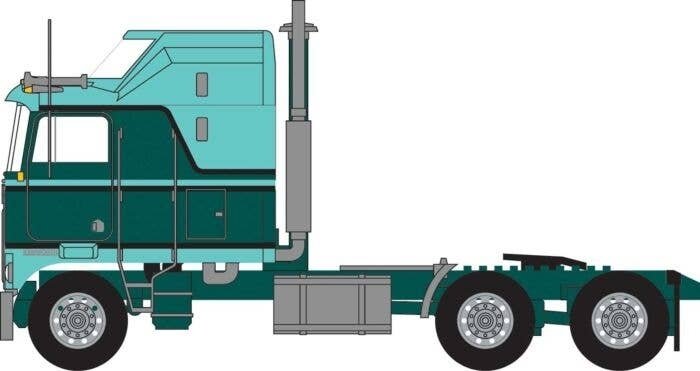1970s Kenworth K100 Potomac Tractor w/Aerodyne Sleeper Cab - Assembled -- Green, N, Trainworx Inc 41064