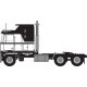 1970s Kenworth K100 Potomac Tractor w/Aerodyne Sleeper Cab - Assembled -- Black, White, N, Trainworx Inc 41065