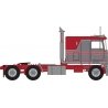 1970s Kenworth K100 Salem Tractor w/VIT Flat-Top Sleeper Cab - Assembled -- Red, Gray, N, Trainworx Inc 41051