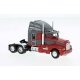 1984 Kenworth T600 Sleeper-Cab Tractor Only - Assembled -- Red, Gray, HO, Brekina Automodelle 85933