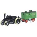 1918 Fowler BB1 Plowing Engine w/Living Trailer - Assembled -- No. 15222 Bristol Rover (black, A, N, Oxford Diecast NFBB002