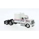1980 GMC General Sleeper-Cab Tractor - Assembled -- White, Blue, Red, HO, Brekina Automodelle 85783
