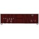 40′ Single-Sheathed Wood Boxcar w/Wood Doors & Steel Ends - Kit -- Pittsburgh, McKeesport & Youghiogheny 81375 (Boxcar Red, bl