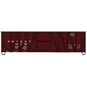 40′ Single-Sheathed Wood Boxcar w/Wood Doors & Steel Ends - Kit -- Pittsburgh, McKeesport & Youghiogheny 81375 (Boxcar Red, bl