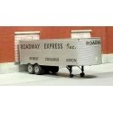 1951-1955 Fruehauf 32′ Stainless Steel East Coast Dry Van Trailer - Resin Kit -- Unpainted w, HO, Sylvan Scale Models T0211