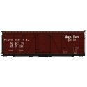 Fowler 36′ Wood Boxcar - Kit -- Nickel Plate 97236 (Boxcar Red), HO, Accurail Inc 81401