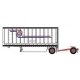 28′ Pup Van Trailer with Converter Dolly - Assembled -- GI Trucking 1 (white, red, blue), N, Trainworx Inc 4289404