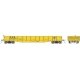 Class G22 Steel Gondola 3-Pack - Ready to Run -- Pennsylvania Railroad (MOW yellow, Three-Rib End), HO, Rapido Trains Inc 194007