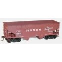 50-Ton Offset-Side 2-Bay Hopper - Kit -- Monon (Boxcar Red, Hoosier Line Slogan), HO, Accurail Inc 7723