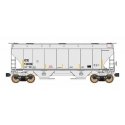 Trinity 3281 2-Bay Covered Hopper - Ready to Run -- Iowa, Chicago & Eastern (gray, yellow Conspicuity Markings), N, Intermountai
